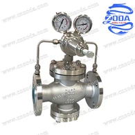 شیر کاهش فشار گاز نوع پیستون پیلوت فلنج دار